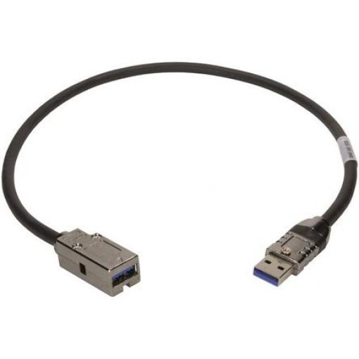 HARTING Kabel USB do zásuvky IC Vnější, A: USB typu A, 1.5 m Vnitřní, Černá, B: USB typu A