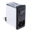 Schaffner Filtr IEC 6A C14 Vnější, Zacvakávací montáž 5 x 20 mm, 250 V ac 2 póly, 50/400 Hz Faston, 85 °C 2, -25 °C