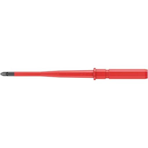 Izolovaná čepel šroubováku, dělka lopatky: 154 mm Izolovaná čepel šroubováku Phillips hrot PH1 Wera