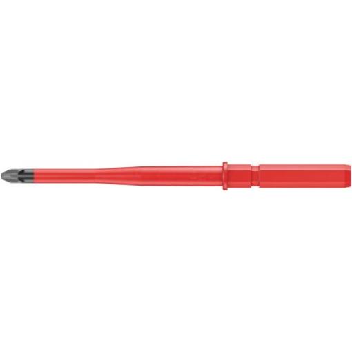 Izolovaná čepel šroubováku, dělka lopatky: 154 mm Izolovaná čepel šroubováku Phillips hrot PH2 Wera
