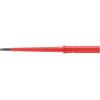 Izolovaná čepel šroubováku, dělka lopatky: 154 mm Splňuje normu VDE/1000V Izolované hrot 3 mm, celková délka: 154 mm