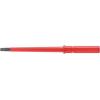 Izolovaná čepel šroubováku, dělka lopatky: 154 mm Splňuje normu VDE/1000V Izolované hrot 4 mm, celková délka: 154 mm