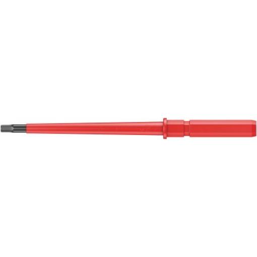 Izolovaná čepel šroubováku, dělka lopatky: 154 mm Splňuje normu VDE/1000V Izolované hrot 4 mm, celková délka: 154 mm