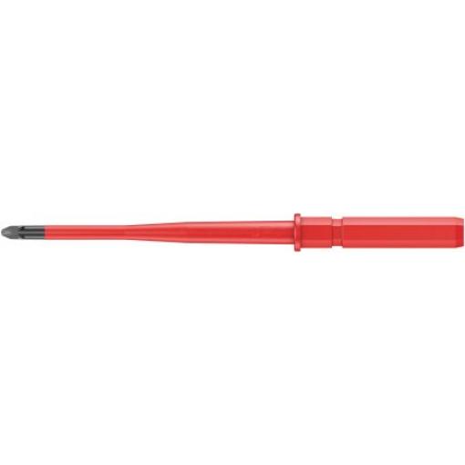 Izolovaná čepel šroubováku, dělka lopatky: 154 mm Izolovaná čepel šroubováku Pozidriv hrot PZ1 Wera