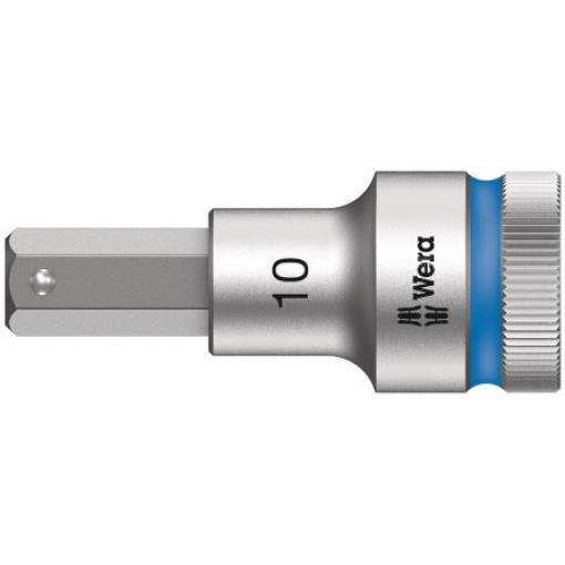 Zásuvka 1/2 in pohon 10 mm Šestihran Šestihran Splňuje normu VDE/1000V, celková délka: 21.5 mm Wera