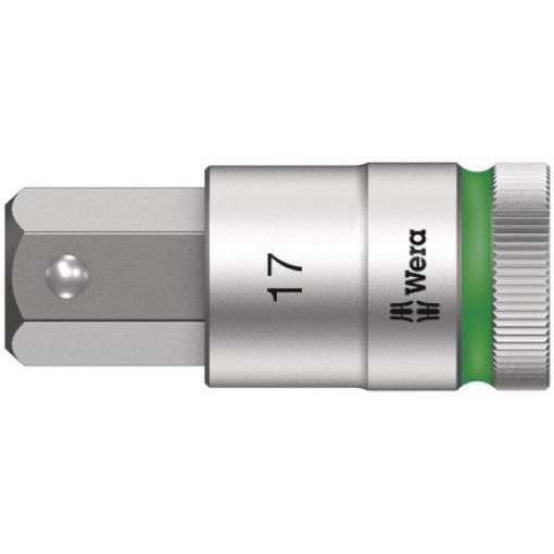 Zásuvka 1/2 in pohon 17 mm Šestihran Šestihran, celková délka: 23.0 mm Wera