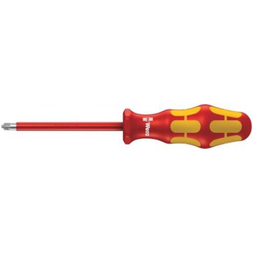 Izolovaný šroubovák, dělka lopatky: 100 mm Izolované hrot PZ2, celková délka: 205 mm Wera