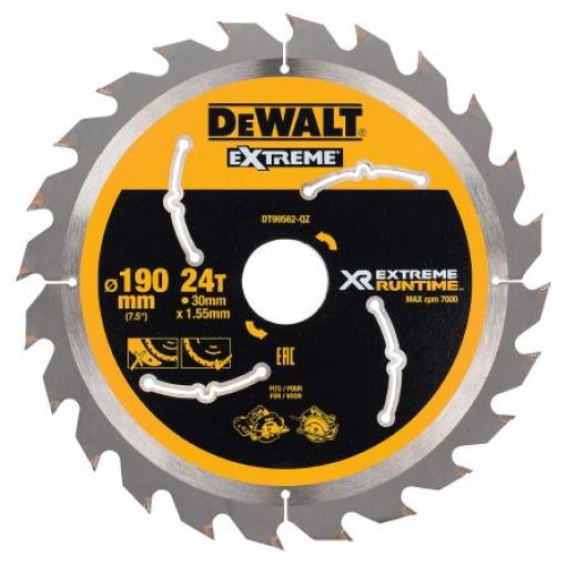 Kotouč pro kotoučovou pilu DeWALT 24 Dřevo 190 mm 1
