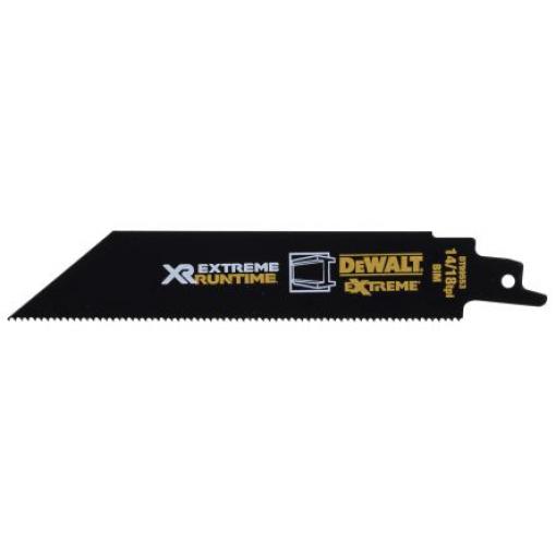 Pilový list pro přímočarou pilu, počet zubů na palec: 18 DeWALT Kov 203 mm 5
