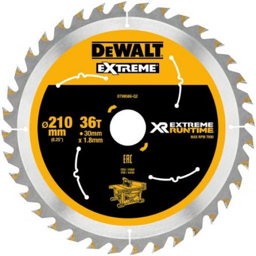 Kotouč pro kotoučovou pilu DeWALT 36 Dřevo 210 mm 1