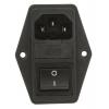 Schaffner Filtr IEC 1A, řada: FN28X C14 Vnější, Montáž do panelu 5 x 20 mm, 250 V ac 2 póly, 50/400 Hz Faston, 85 °C 2,