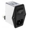 Schaffner Filtr IEC 4A, řada: FN280 C14 Vnější, Montáž do panelu 5 x 20 mm, 250 V ac 2 póly, 50/400 Hz Faston, 85 °C 2,