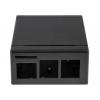 Pouzdro Raspberry Pi Kov Černá 32 x 65.5 x 89.5mm