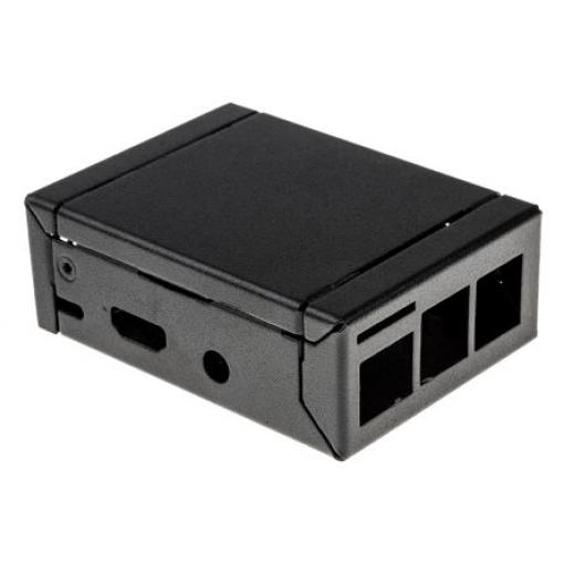 Pouzdro Raspberry Pi Kov Černá 32 x 65.5 x 89.5mm
