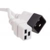 Napájecí šňůra 2 m, Bílá, A: Rovný, B: Přímý Polyvinylchlorid, 250 V RS PRO