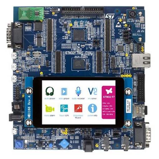 STMicroelectronics Vyhodnocovací deska, STM32F769NI, STM, MCU STM32F769I-EVAL, Mikrokontrolér, ARM Cortex-M7,