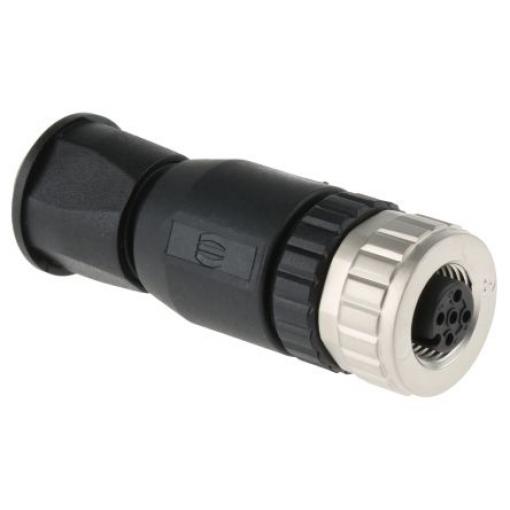 Kulatý konektor, počet kontaktů: 5, Kabel, velikost: M12 HARTING, pohlaví kontaktu: Vnitřní, orientace těla: Rovný