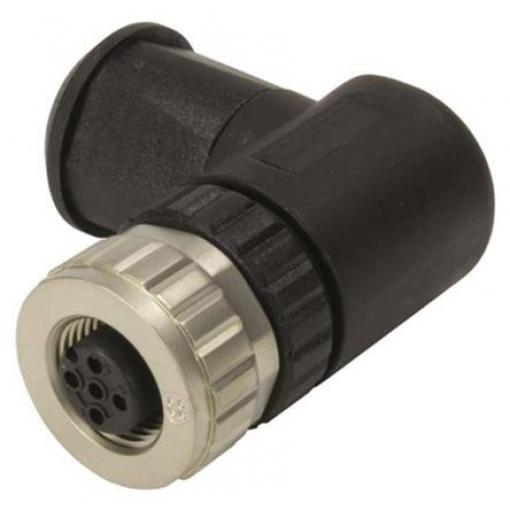 Kulatý konektor, počet kontaktů: 5, Kabel, velikost: M12 HARTING, pohlaví kontaktu: Vnitřní, orientace těla: Pravý úhel
