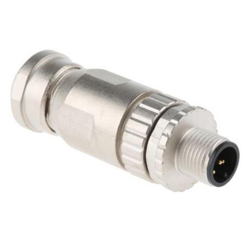 Kulatý konektor, počet kontaktů: 5, Kabel, velikost: M12 HARTING, pohlaví kontaktu: Vnější, orientace těla: Rovný