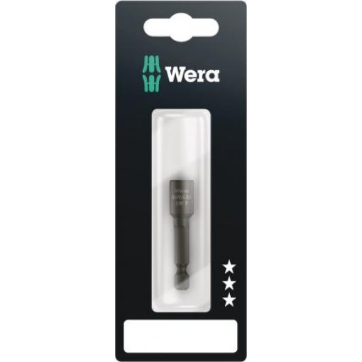 Wera Bit šroubováku, Ocel, typ hlavice: Šestihranný, Šestihran, 6.35 mm, 7 mm, celková délka: 50 mm, počet kusů: 1