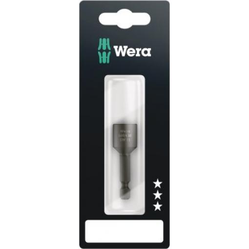 Wera Bit šroubováku, Ocel, typ hlavice: Šestihranný, Šestihran, 6.35 mm, 11 mm, celková délka: 50 mm, počet kusů: 1