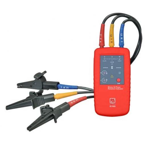 Tester sledu fází Krokosvorka CAT III 600 V 2 Hz 400 Hz 400V ac, číslo modelu: RS9020 RS PRO