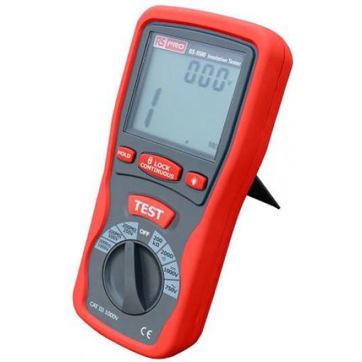 Tester izolace Tester izolace 125 V 1000 V, číslo modelu: RS5505 RS PRO 4000 mΩ, úroveň kategorie: CAT III