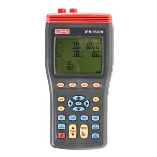 Analyzátor kvality elektrické energie 3fázový, číslo modelu: IPM3600N RS PRO 999.9 A 999.9V