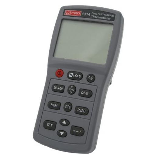 Digitální teploměr Kabelový, přesnost: ±0.05 % F, °C, Fahrenheit, Kelvin, typ sondy: Typ J, K, Typ E, Typ S, Typ T, Typ