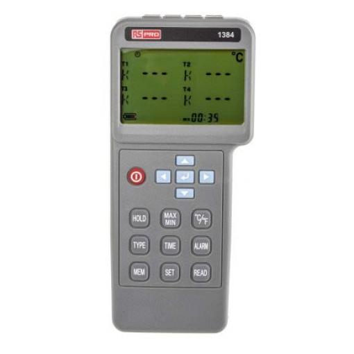 Datový záznamník Teplota, číslo modelu: 1384 Teplota RS PRO, typ rozhraní: USB 4, ISOCAL