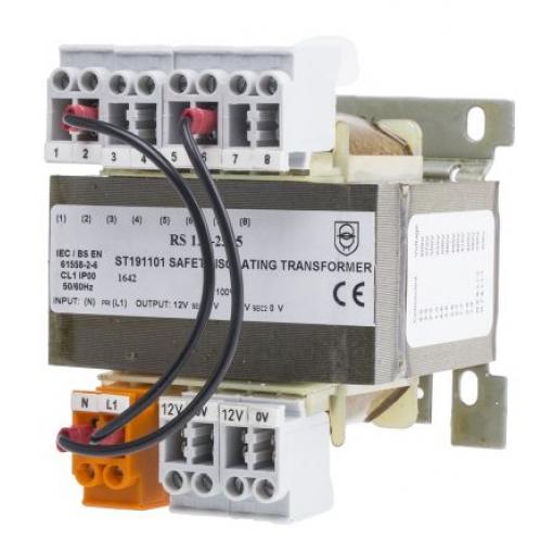 RS PRO 1000 VA, primární napětí: 208 to 600 V ac, sekundární napětí: 12 V, 2 x 115 V ac