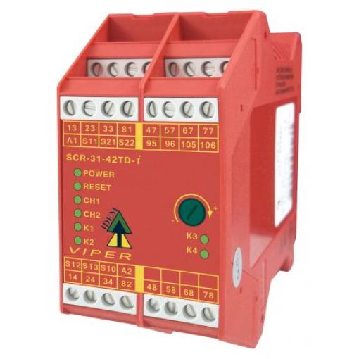 IDEM SCR-31-42TD-i Screw Terminals Bezpečnostní relé 24 V ac/dc 3 7