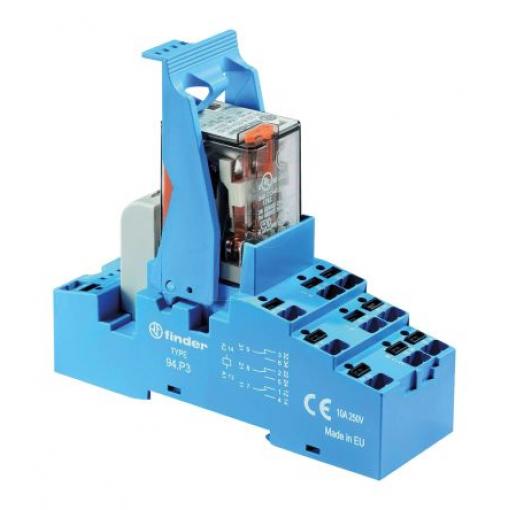 Finder Relé rozhraní 12 V dc 3PDT Lišta DIN 58 86 mA