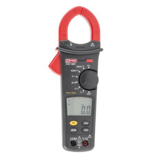 Klešťový měřicí přístroj 600 V ac 600 V dc 600 A 600 A 400 Ω, úroveň kategorie: CAT III, CAT 0, CAT II, typ displeje: