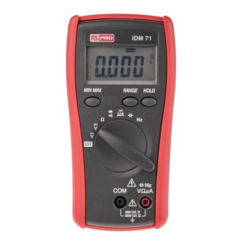 Multimetr Ruční, typ displeje: Digitální, číslo modelu: IDM71 RS PRO True RMS