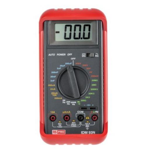 Multimetr Ruční 10A ac 600V ac, číslo modelu: IDM93N RS PRO