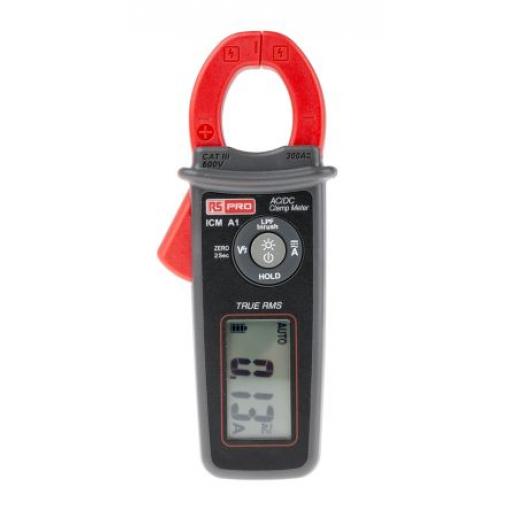 Klešťový měřicí přístroj 600 V ac 300 A 300 A, úroveň kategorie: CAT III, typ displeje: LCD RS PRO ICMA1