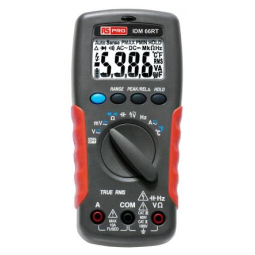 Multimetr Ruční, typ displeje: Digitální, číslo modelu: IDM66RT RS PRO True RMS, ISOCAL