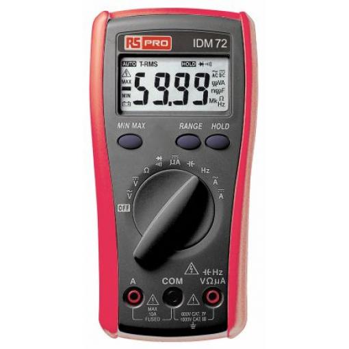 Multimetr Ruční, typ displeje: Digitální, číslo modelu: IDM72 RS PRO True RMS, ISOCAL