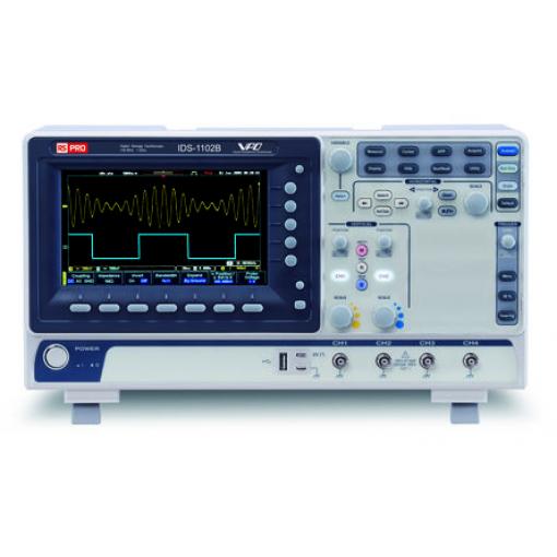 Osciloskop, řada: DS-1000B Přenosný 100 MHz 4 kanálový, typ displeje: TFT LCD 10 Mpts, EU, Velká Británie RS PRO 5000