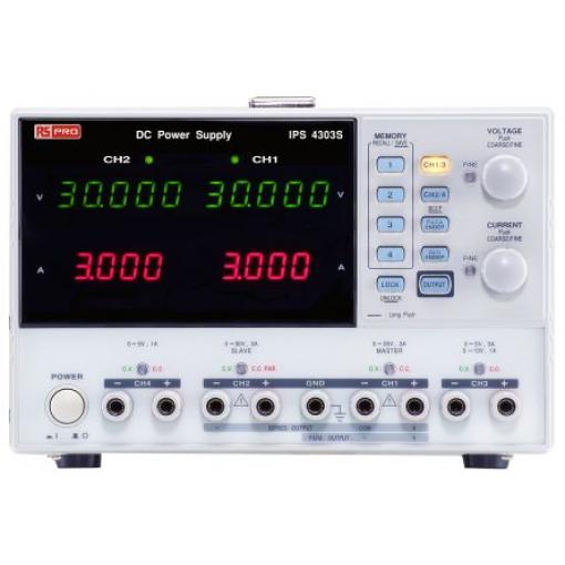 RS PRO Napájecí zdroj stolice Digitální, počet výstupů: 4výstupový 30V ac 3 A 195 W