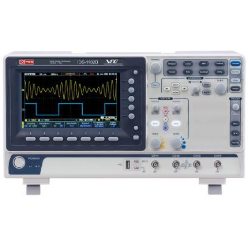 Osciloskop, řada: DS-1000B Pracovní stůl 100 MHz 2 kanálový, typ displeje: TFT LCD 10 Mpts, EU, Velká Británie RS PRO