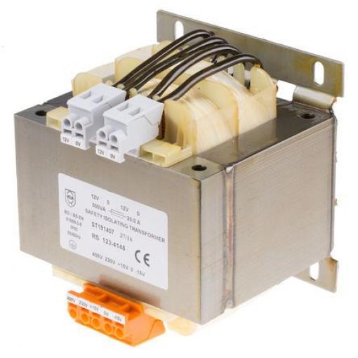 Transformátor pro montáž na podvozek 500 VA, počet výstupů: 2, sekundární napětí: 2 x 12 V ac RS PRO