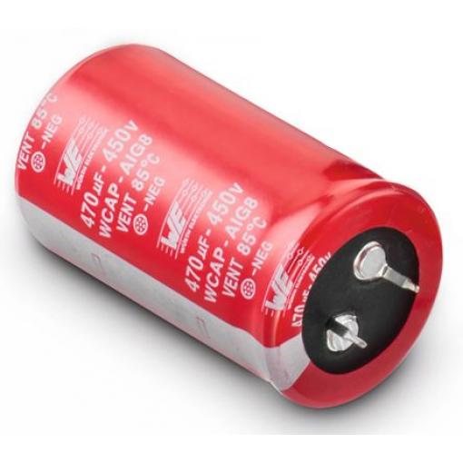 Kondenzátor, řada: WCAP-AIG8 390 μF ±20 % 450 V dc 861011485019, Zacvakávací montáž Wurth Elektronik
