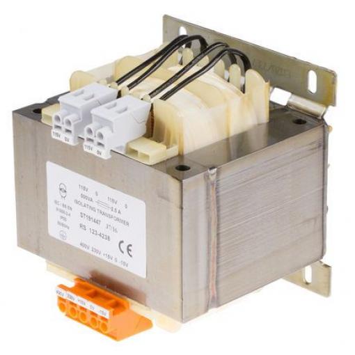 Transformátor pro montáž na podvozek 500 VA, počet výstupů: 2, sekundární napětí: 2 x 115 V ac RS PRO