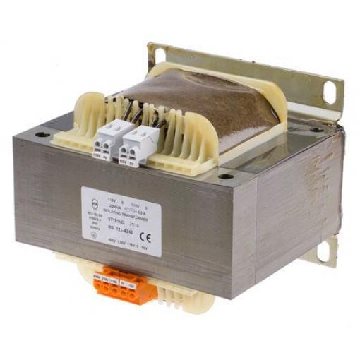 Transformátor pro montáž na podvozek 2000 VA, počet výstupů: 2, sekundární napětí: 2 x 115 V ac RS PRO