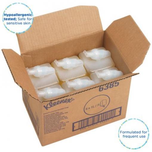 Pěnový čisticí prostředek na ruce, Žlutá, vůně: Zen, 6 x 1 000 ml Ne náhradní náplň, sortiment: KLEENEX 1000mL