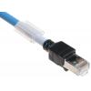 Omron Cat6a Ethernetové kabely, řada: XS6, Modrá, Nízko dýmivý bezhalogenový 10 m 8, typ pláště: Stíněné Stíněný
