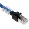 Omron Cat6a Ethernetové kabely, řada: XS6, Modrá, Nízko dýmivý bezhalogenový 10 m 8, typ pláště: Stíněné Stíněný