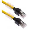 Omron Cat6a Ethernetové kabely, řada: XS6, Žlutá, Nízko dýmivý bezhalogenový, 30V dc 200 mm, typ pláště: Stíněné Stíněný